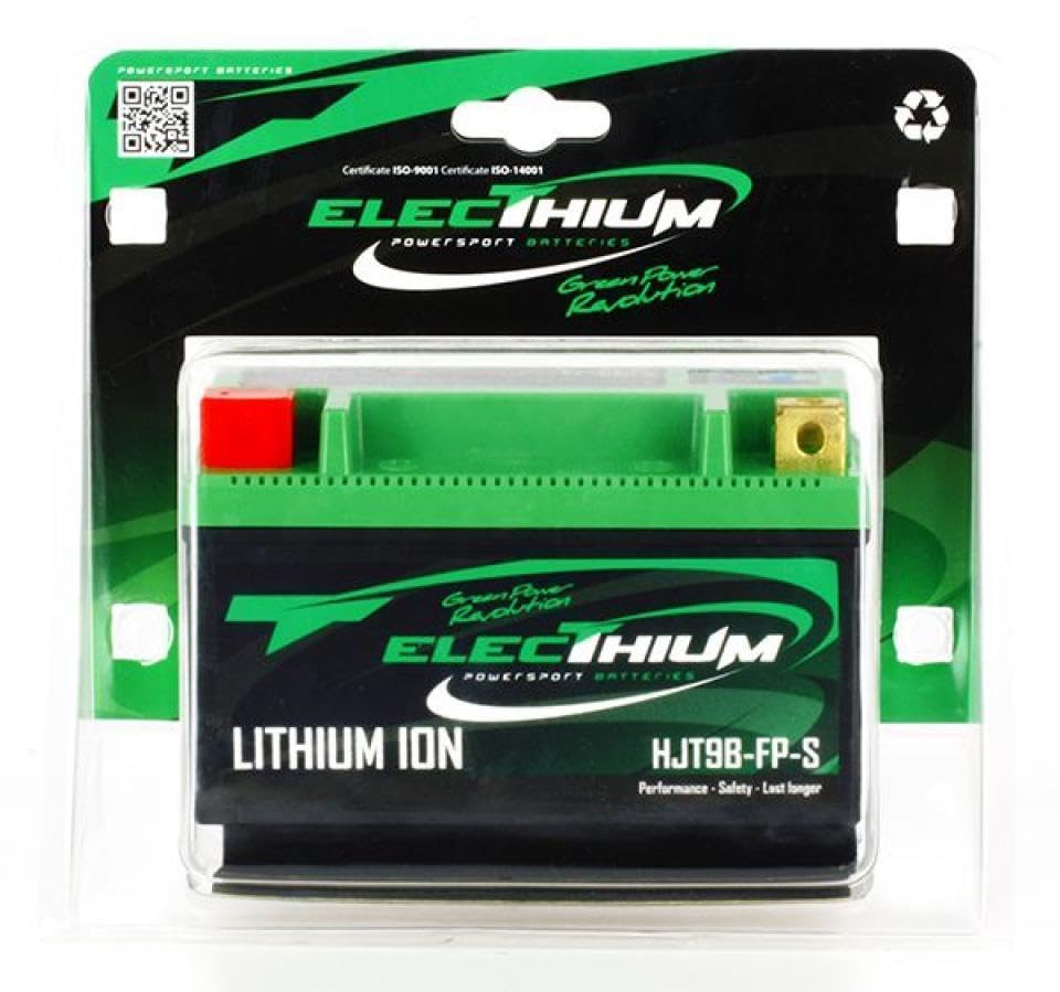 Electhium Lithium Battery for Scooter MBK 125 Hw Oceo 2012 to 2017 YT9B-BS / 12V 8Ah