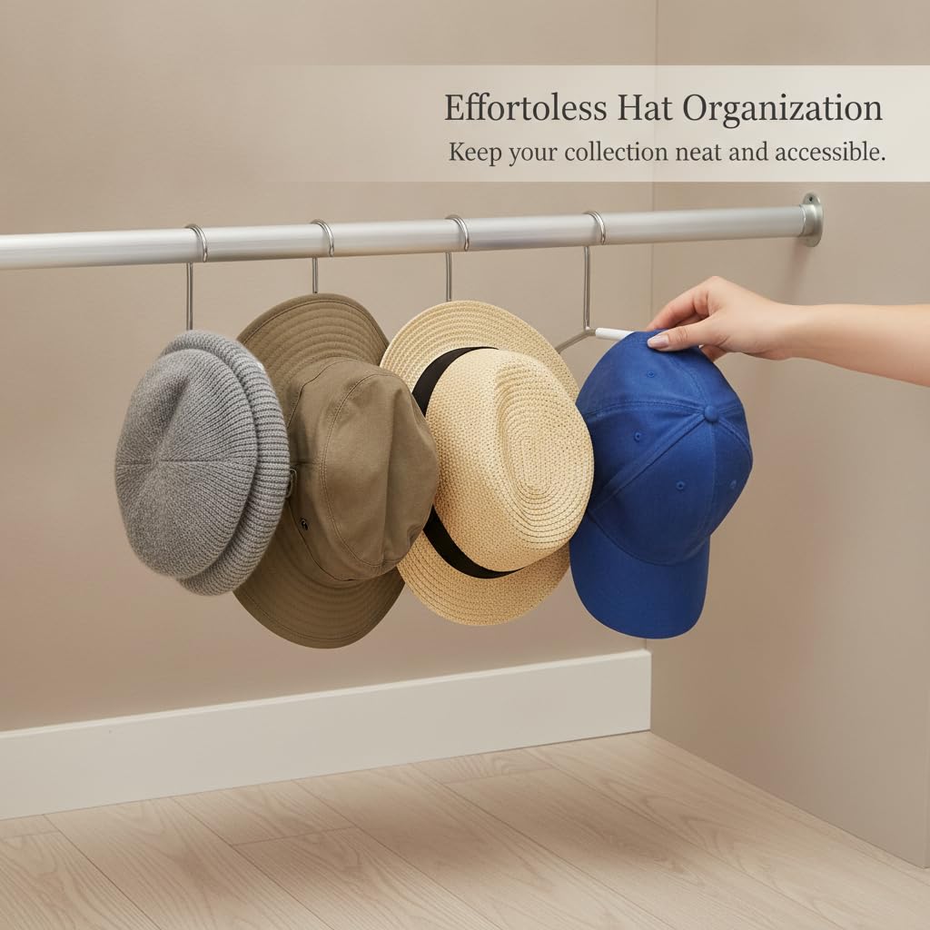 Colgador sombreros metal antislizante