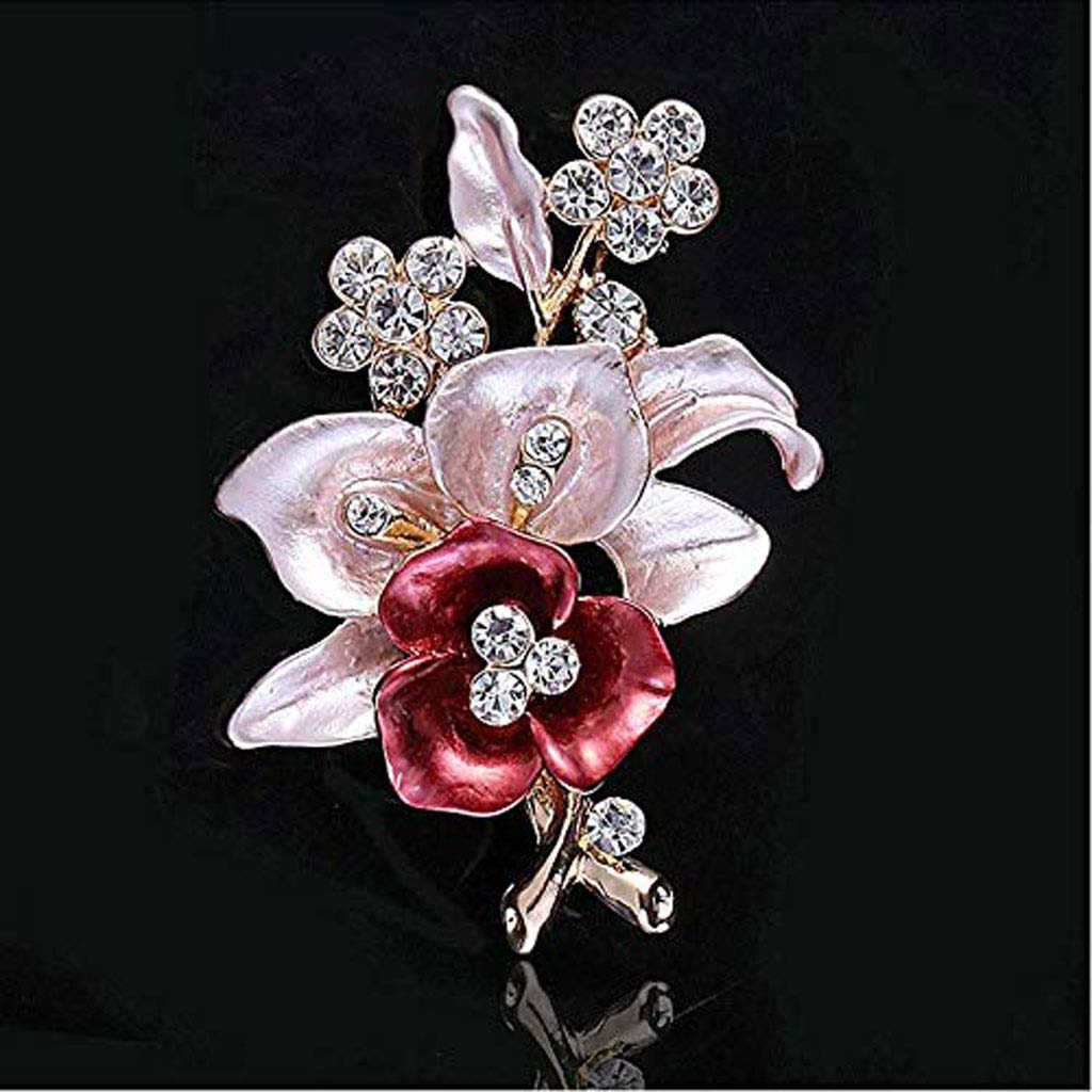 Broche de Diamantes de imitación de Cristal, Broche de Flor de Diamantes, Broche de Insignia, Broche de Diamantes de imitación de Cristal, joyería, Vestido, Bufanda, Chal, Clip