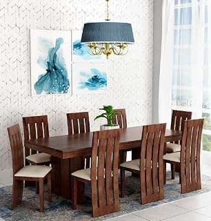 Eagle Furniture Solid Sheesham Wood Dining Table 8 Seater | Eight Seater Dinning Table for Home | Wooden Kitchen Dinner Ta... Price In India