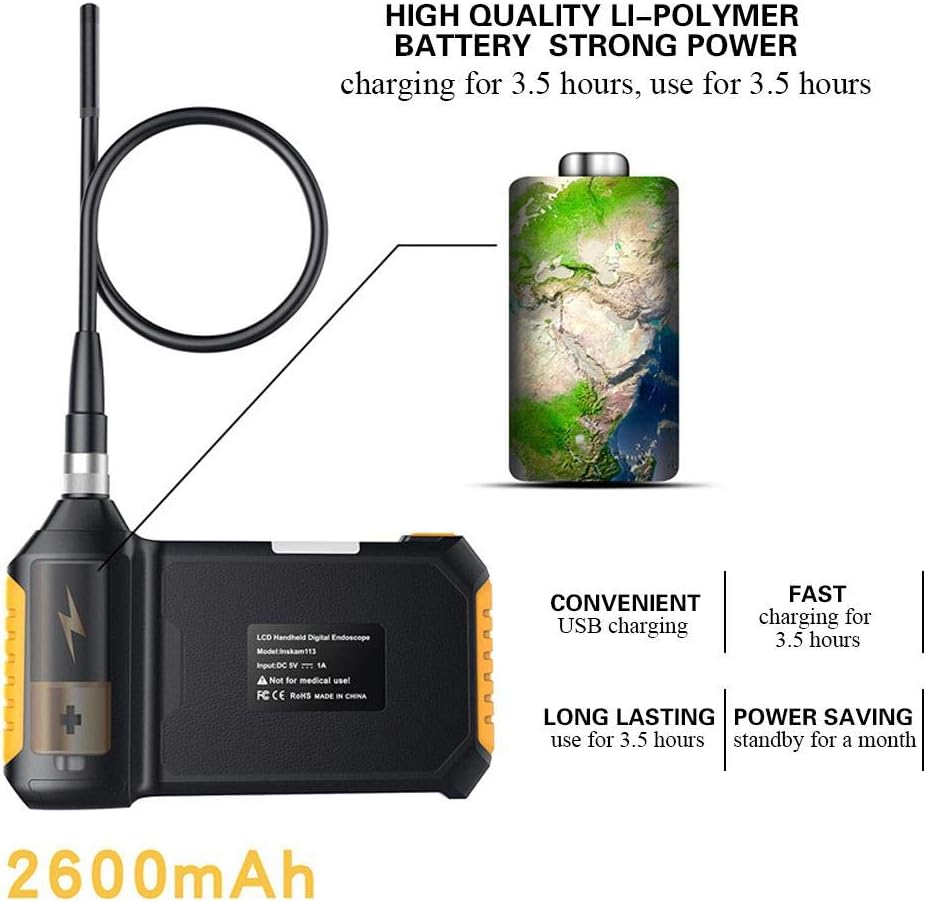 Instructions for connecting the camera tube to the endoscope monitor