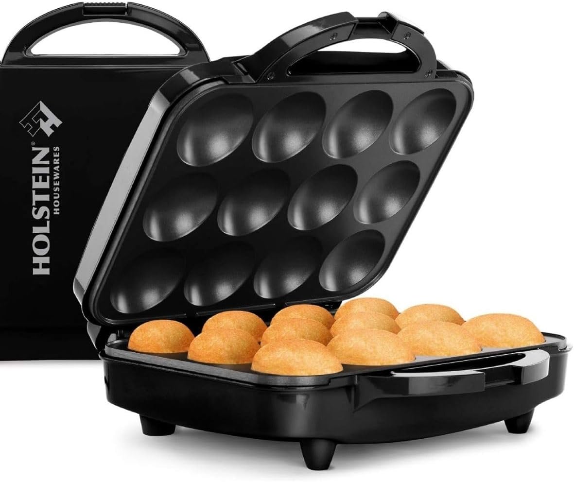 Non-Stick 12-Count Electric Cupcake Maker Machine, Black