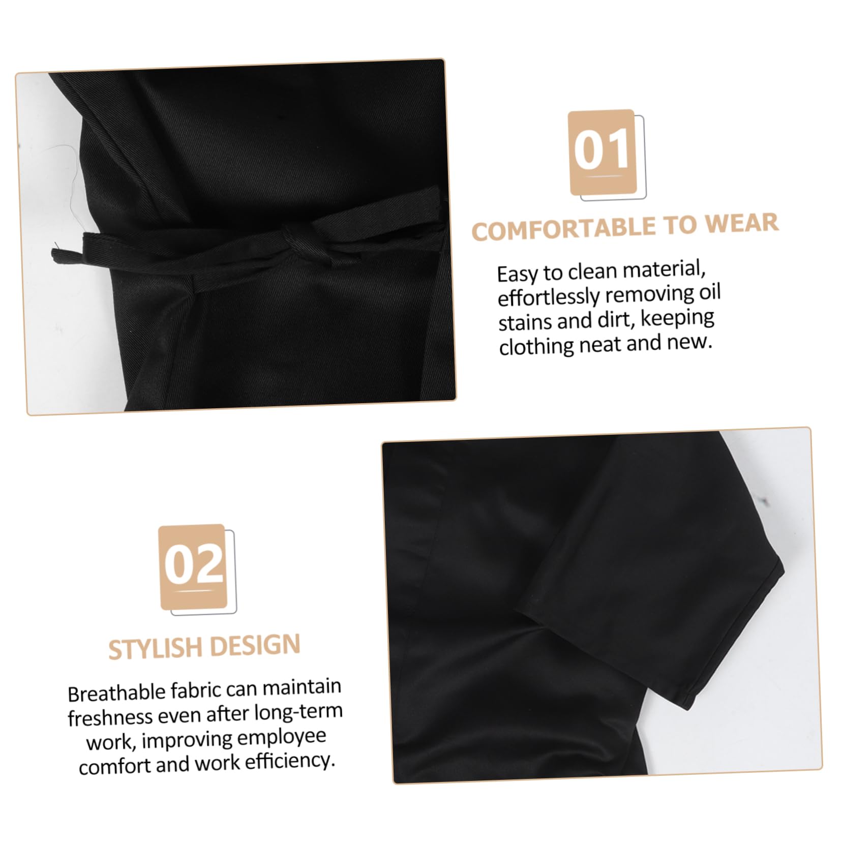minkissy Giacca Chef Stile Giapponese Cappotto da Chef per Sushi per Uomo Abito Tradizionale per Ristorante Giapponese Unica Tessuto Traspirante e Robusto