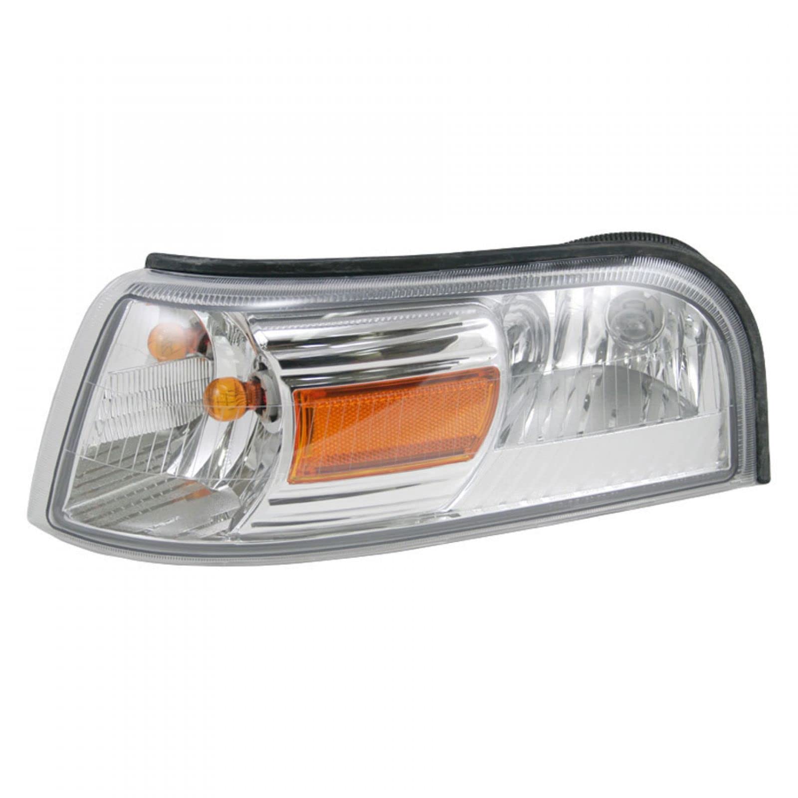 TRQ Driver & Passenger Side Corner Light Set Compatible with 2006-2011 Mercury Grand Marquis FO2526103 FO2527103