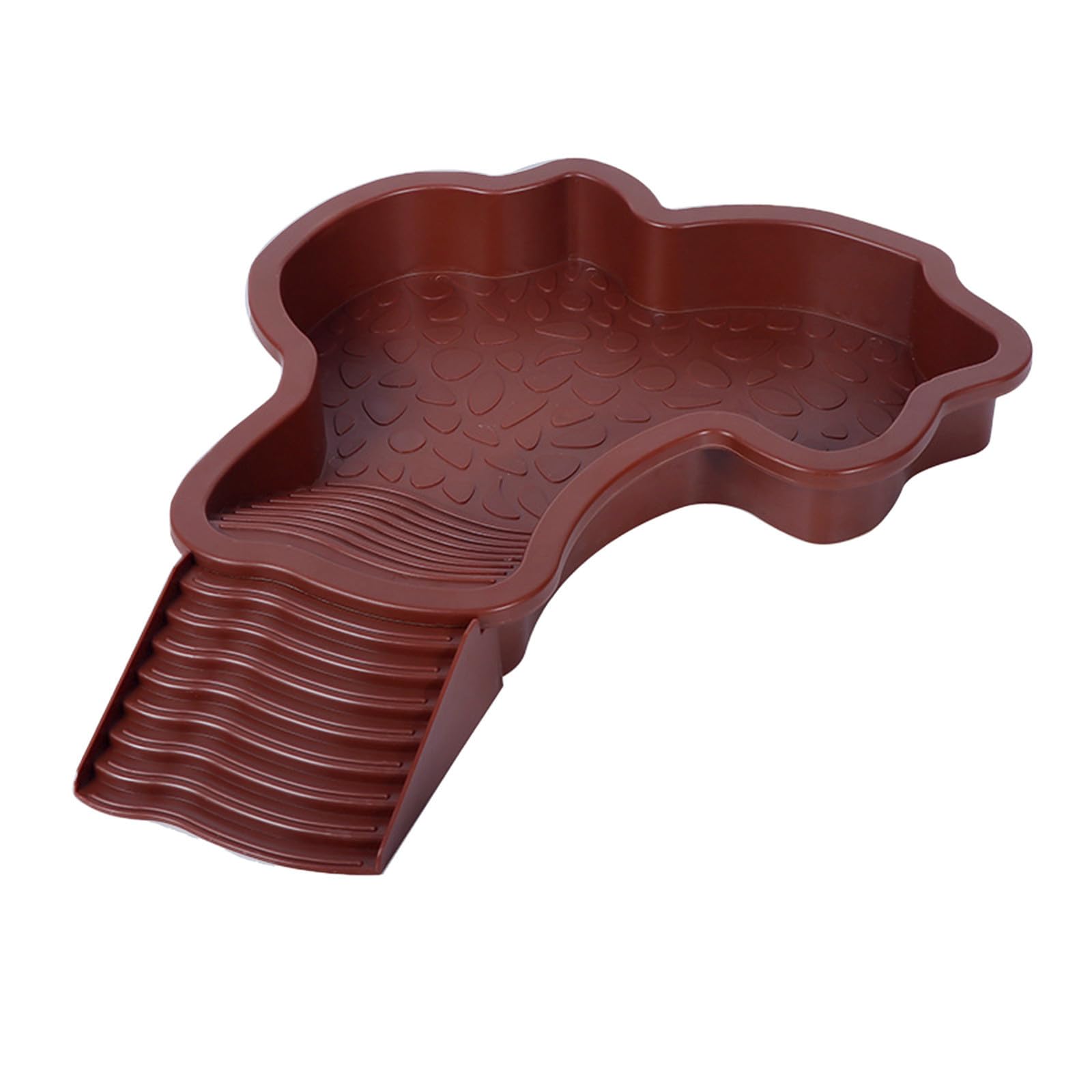 Piscine Tortue Terrestre Mangeoire,Plat d'eau Bassin pour Tortue De Piscine avec Rampe,Bol d'eau pour Reptiles avec Échelle,Abreuvoir pour Tortues Bassin pour Animaux pour Aquarium (Rouge)