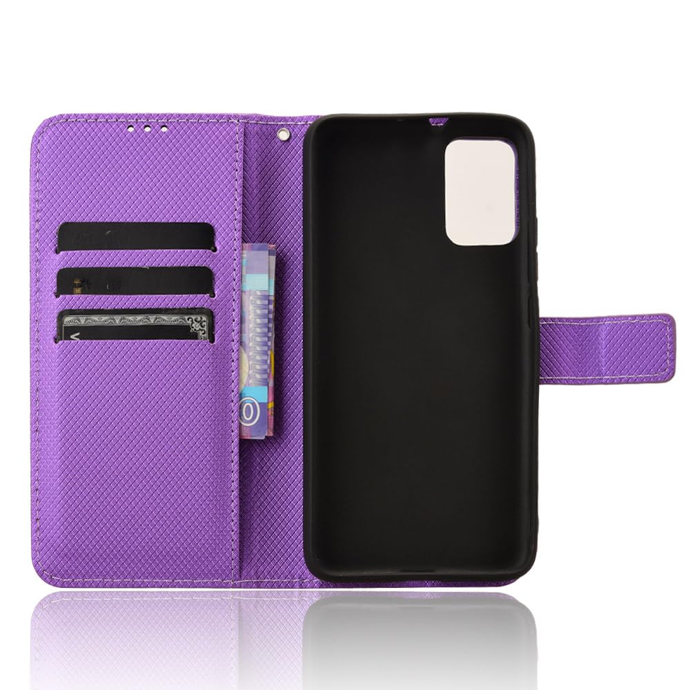 COQUE Custodia T-Mobile T Phone 5G Shell,Custodia Magnetica per Telefono a Portafoglio con Slot per schede Crazy Horse, Cover per Telefono Flip per T-Mobile T Phone 5G-Marrone