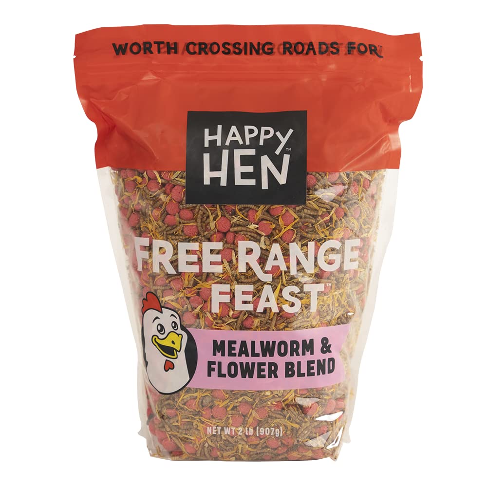 Happy Hen Treats Free Range Feast (Mealworm & Flower Blend)