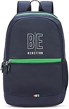 UNITED COLORS OF BENETTON Ming Polyester 25L Non 4 Compartment Laptop Backpack For Unisex - Navy