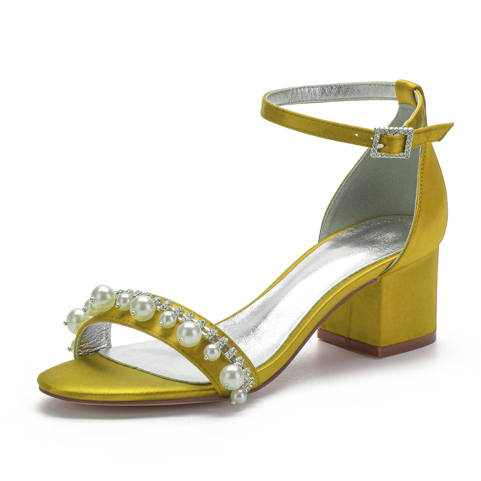 Sandales à talons bas et lanières FGRID taille 40 jaune - 6