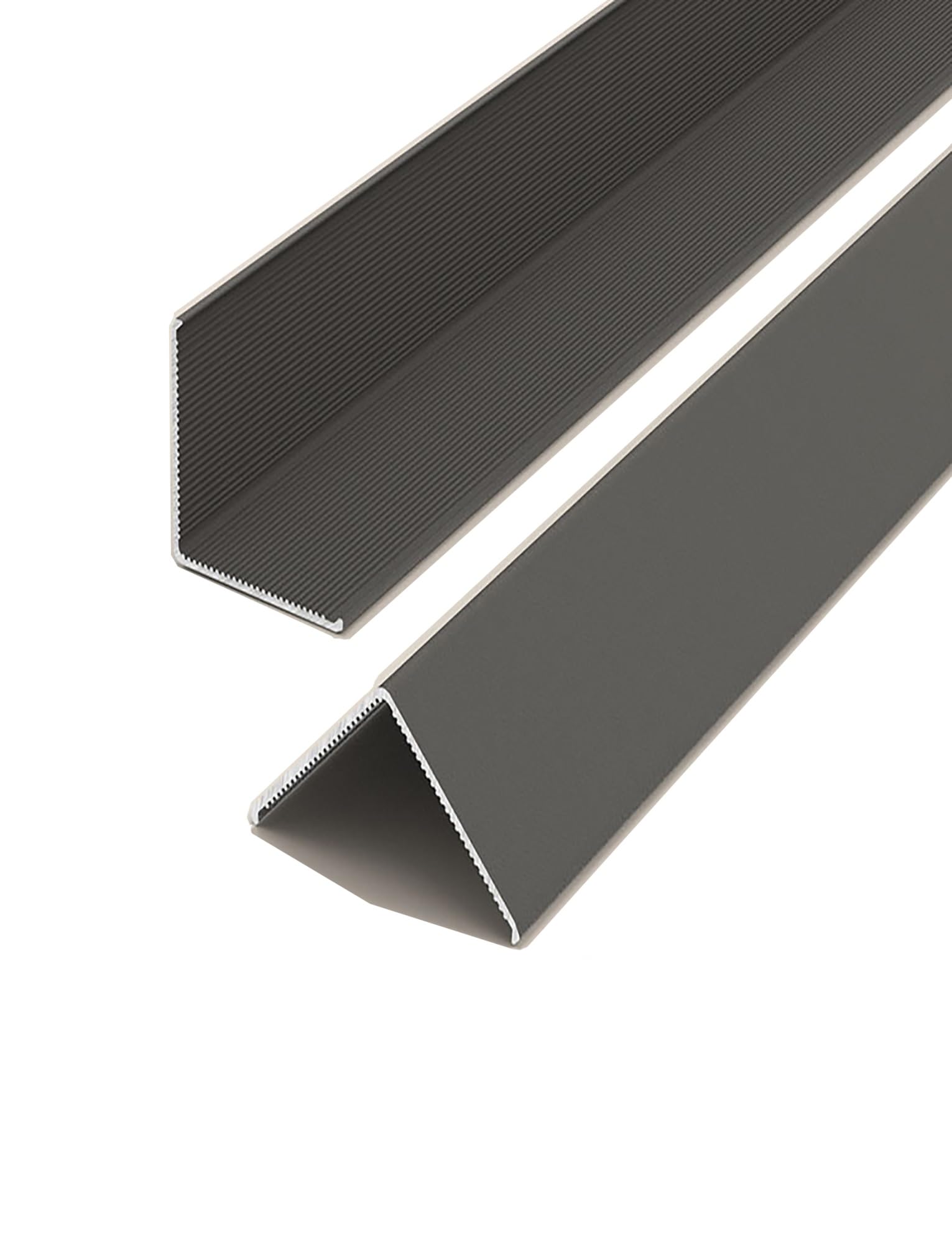Protezione angolare da parete in lega di alluminio - 39,4''L x 0,39''W - Protezione for bordi di mobili e scale, 1 pz(Dark Gray,1x100cm)