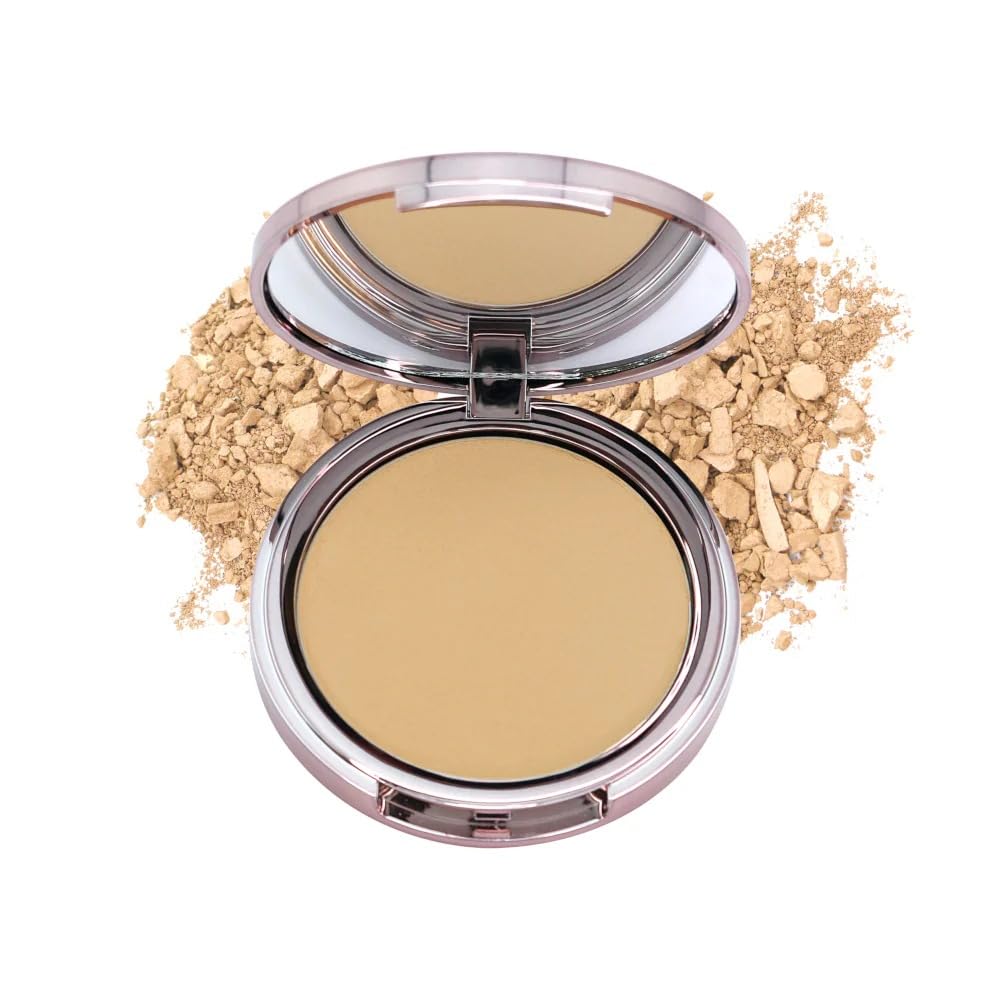 Girlactik Luminous Face Powder – Radiant Finish Pressed Powder for Natural Glow & Smooth Skin – Lightweight, Buildable Setting & Finishing Powder | Vegan, Cruelty-Free Compact (Neutral)