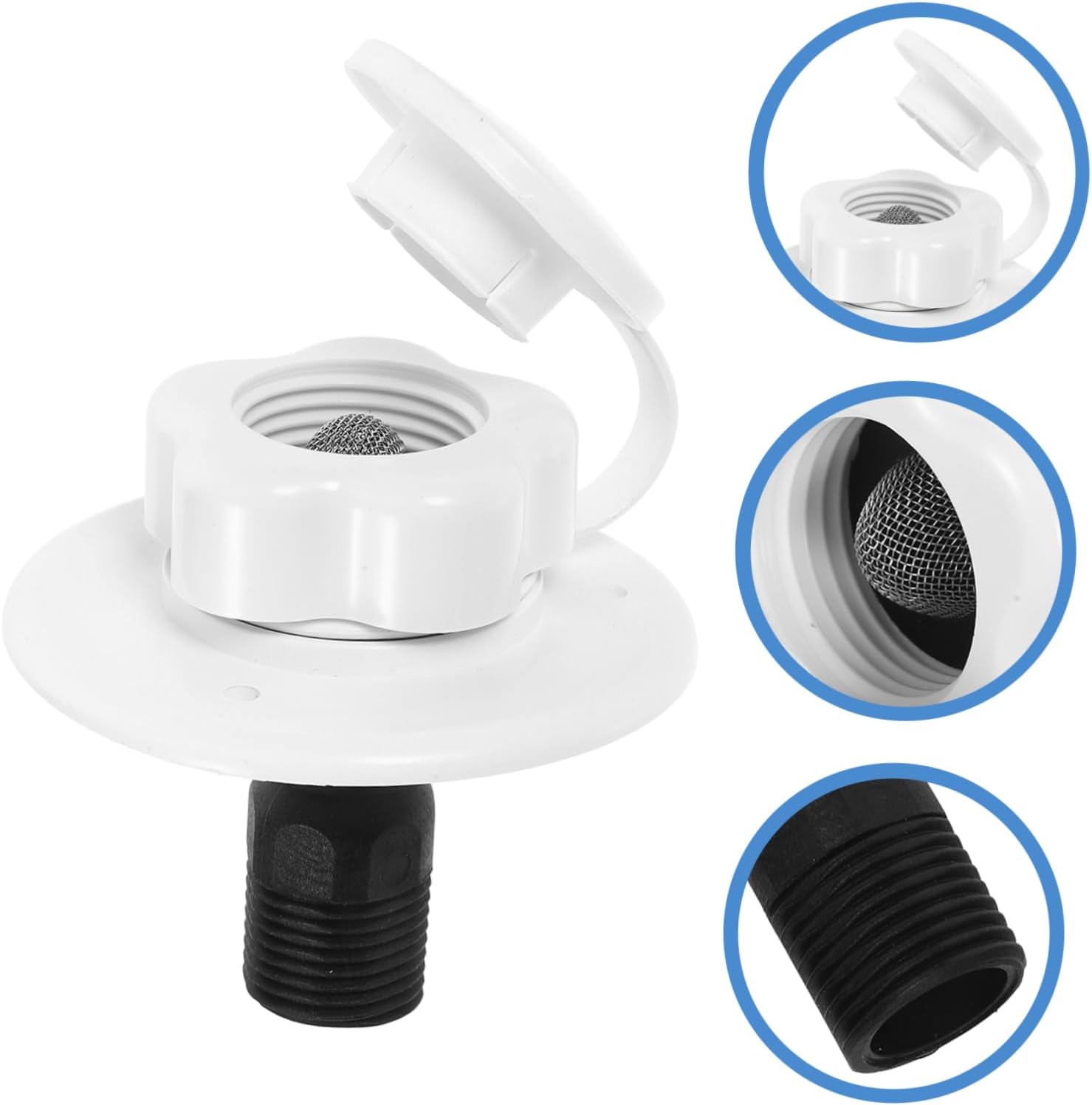 GLEAVI Rv Water Fill Inlet Valve Durable Single Check Valve for Efficient Water Usage Rvs and Travel Trailers Design