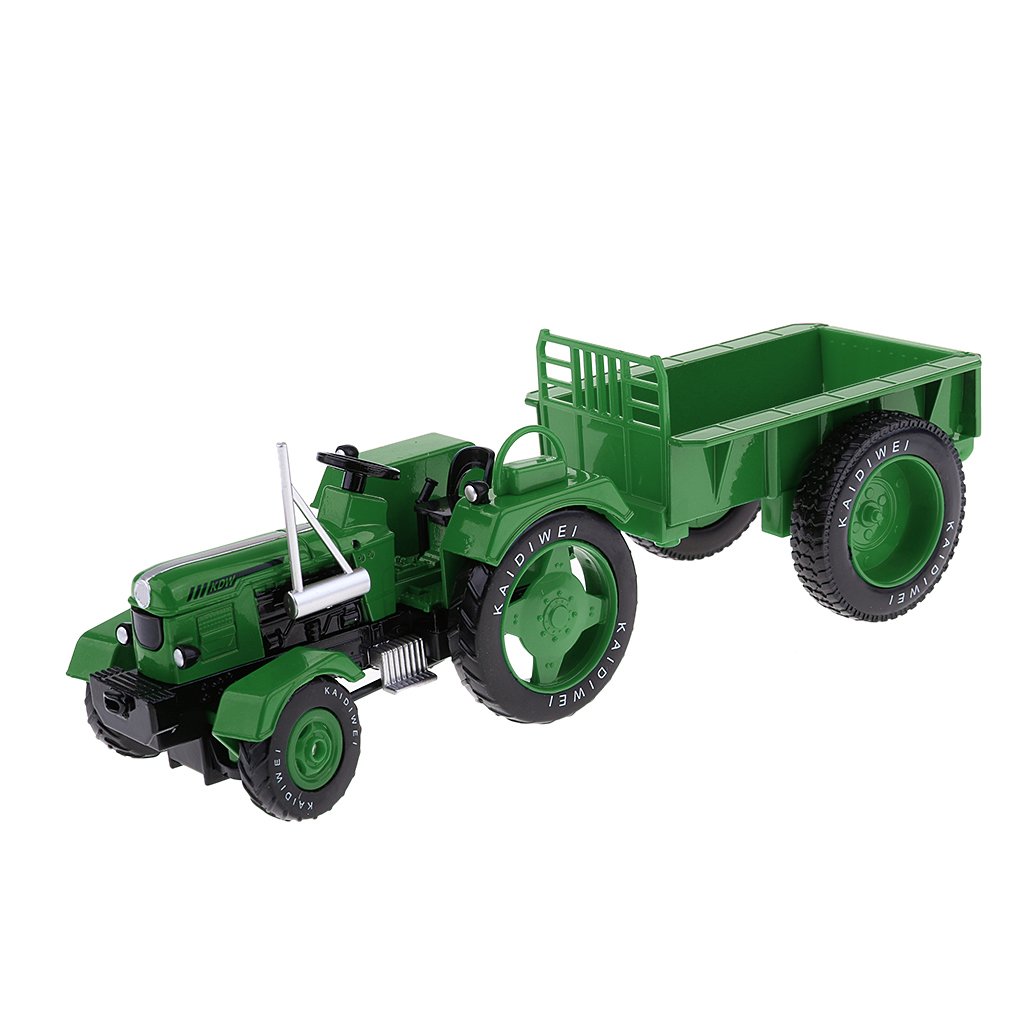 Tractor de Juguete en Miniatura, Vehículo Infantil, Reproducción de Granja, Aleación, Decoración, Habitación de Un Niño, Verde