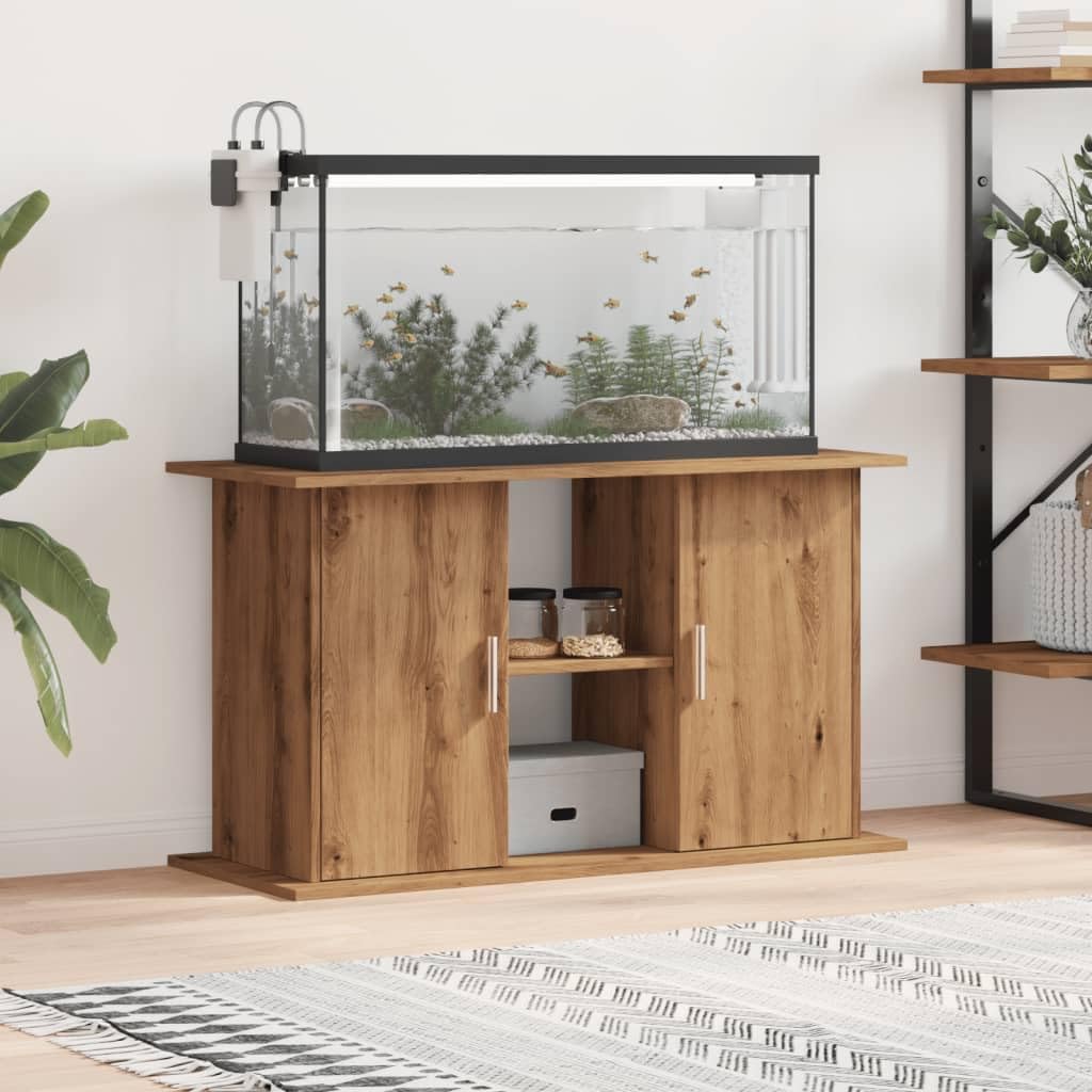 Tomostar Support pour Aquarium, Meuble pour Aquarium Meuble de Base Table d'aquarium chêne Artisanal 101x41x58 cm Bois ingénierie