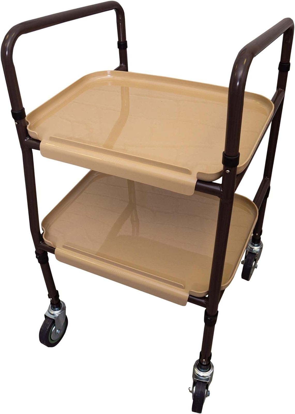 Aids 4 Mobility Handy Trolley Adjustable Height Steel Mobility Aid Walker Wheels Kitchen Meals Strolley Dinner Tea