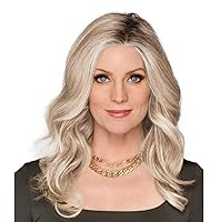 Vista 35 de Raquel Welch 14" ondulado superior de facturación superior de la cabeza, pelo superior de la cabeza, solo la parte superior, no es una peluca Café