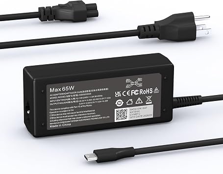 60W Fast Charger Compatible with Nintendo Switch 2/Switch Lite/LITE/OLED, 20V/3A AC Adapter with 6.6FT USB-C Cable & TV Mode Support