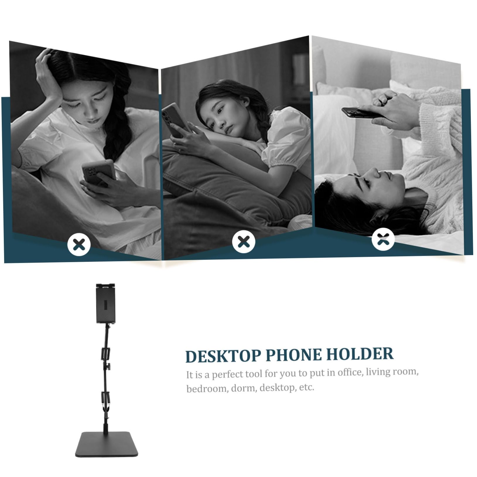 Hemobllo Soporte Telescópico para Tablet y Teléfono Cuello Flexible Ajustable para Escritorio