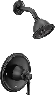 Moen Dartmoor Matte Black Posi-Temp Bathroom Tub Faucet Trim Only Kit, T2182BL