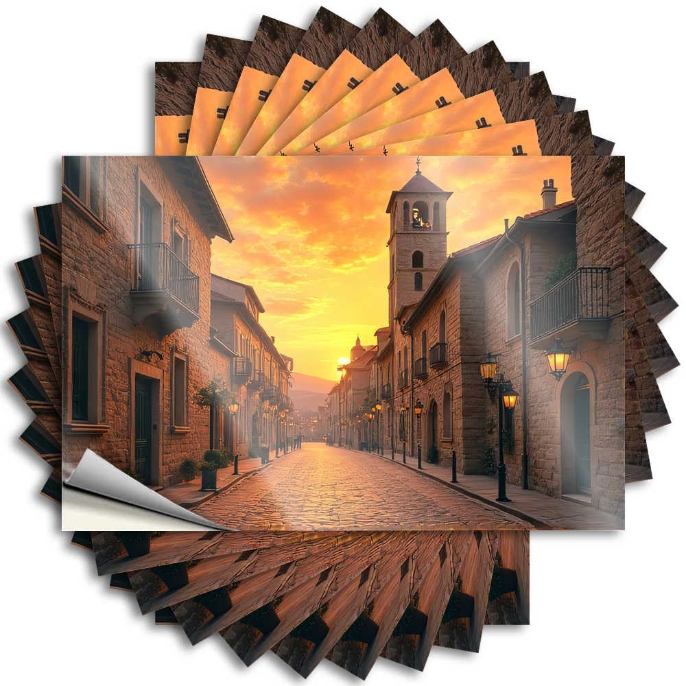 Abipuir - 10 Pcs Funny Bumper Stickers Glow in Old Town Bumper Stickers for Men Funny Cave Decor for Man (8 x 12 cm)