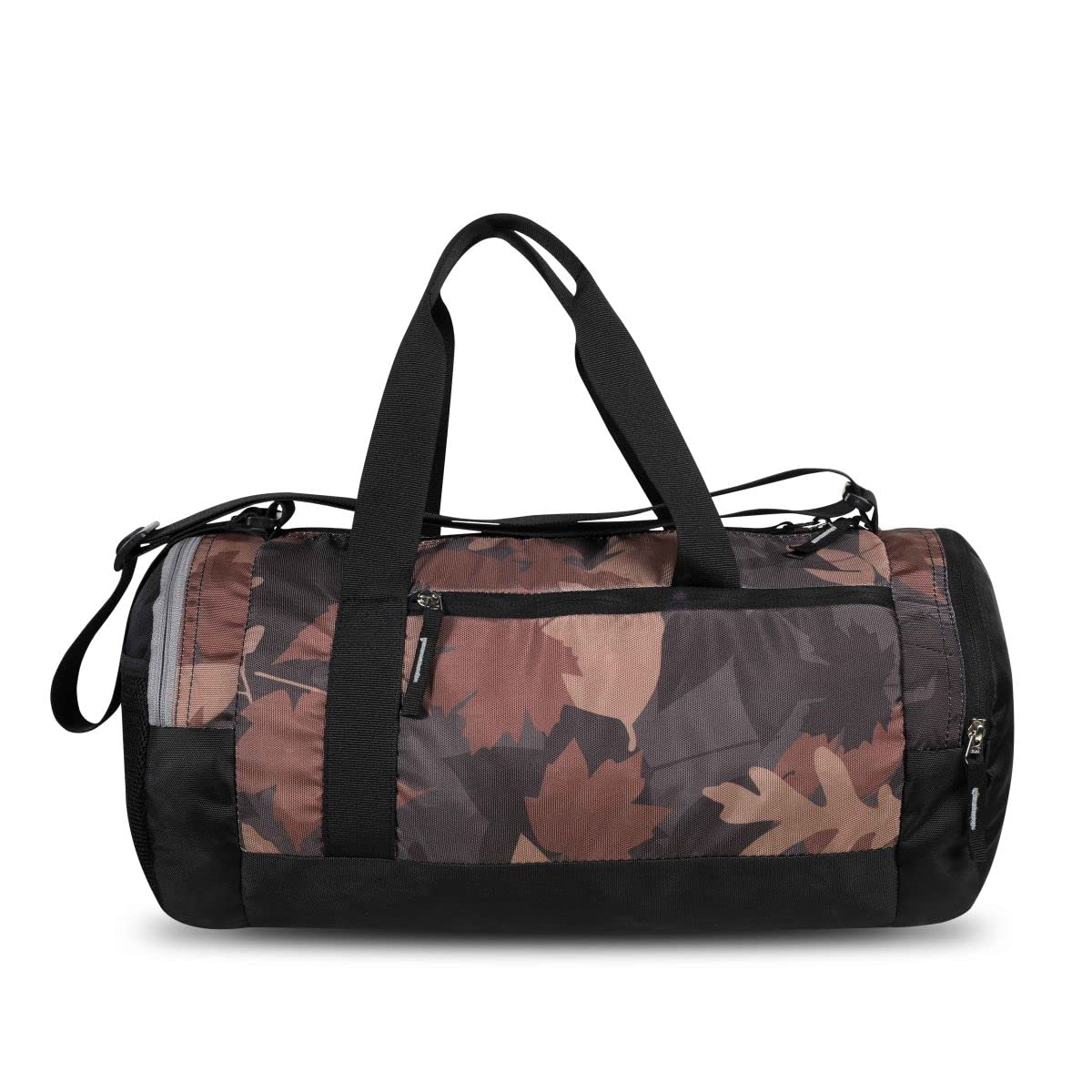 Jungle Round Bag, Round Gym Bag, 100% Polyester Duffle Bag,Adjustable Shoulder Strap, Gym Bag for Men/Women (Brown)-image-44