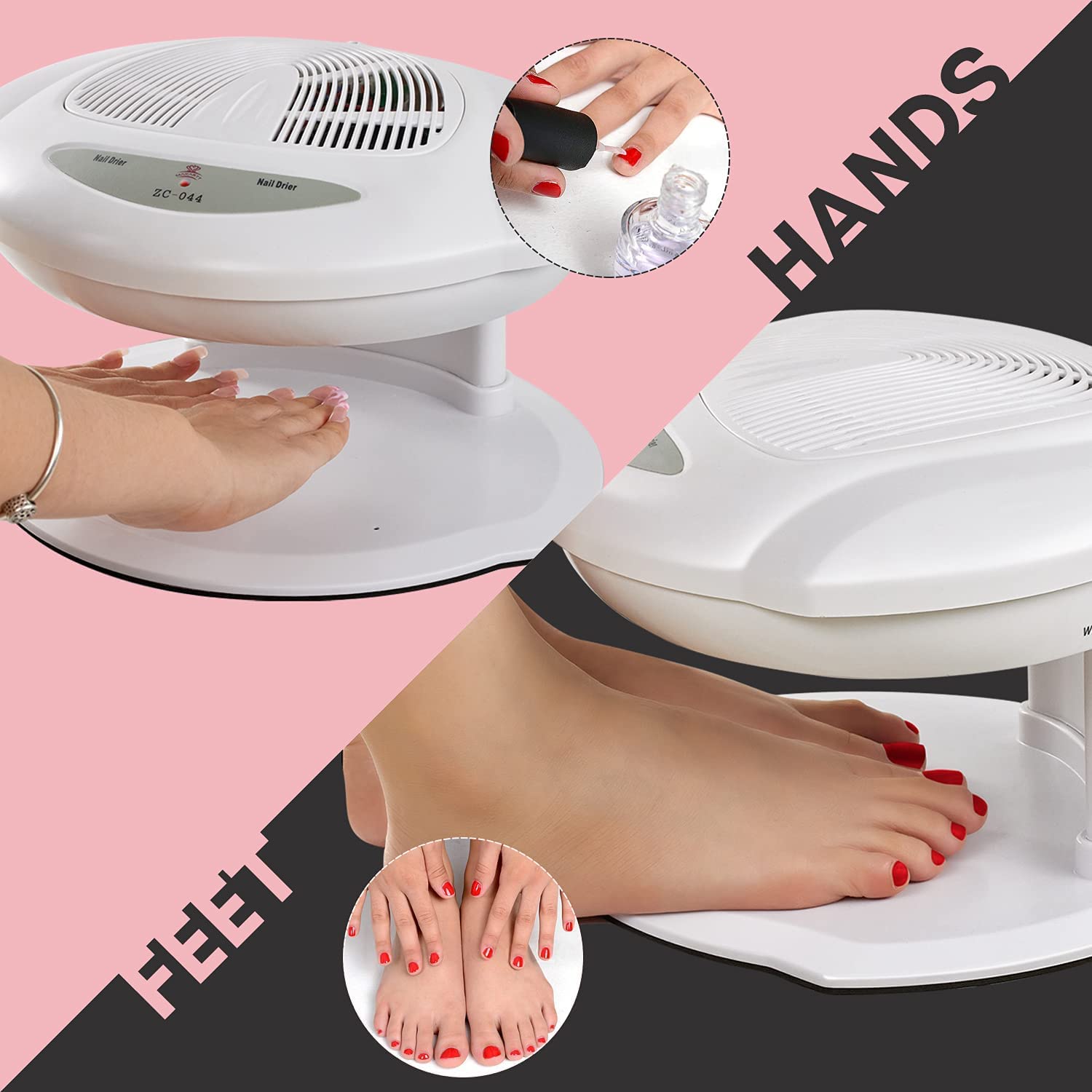 Buy Makartt Air Nail Dryer for Both Hands and Feet 400W Air Nail Fan