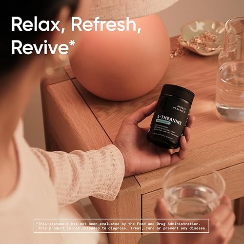 Miniatura 9 de Sports Research Sleep Complex - Cápsulas veganas sin melatonina, suplemento de L-teanina de doble fuerza para concentración, relajación y alerta y