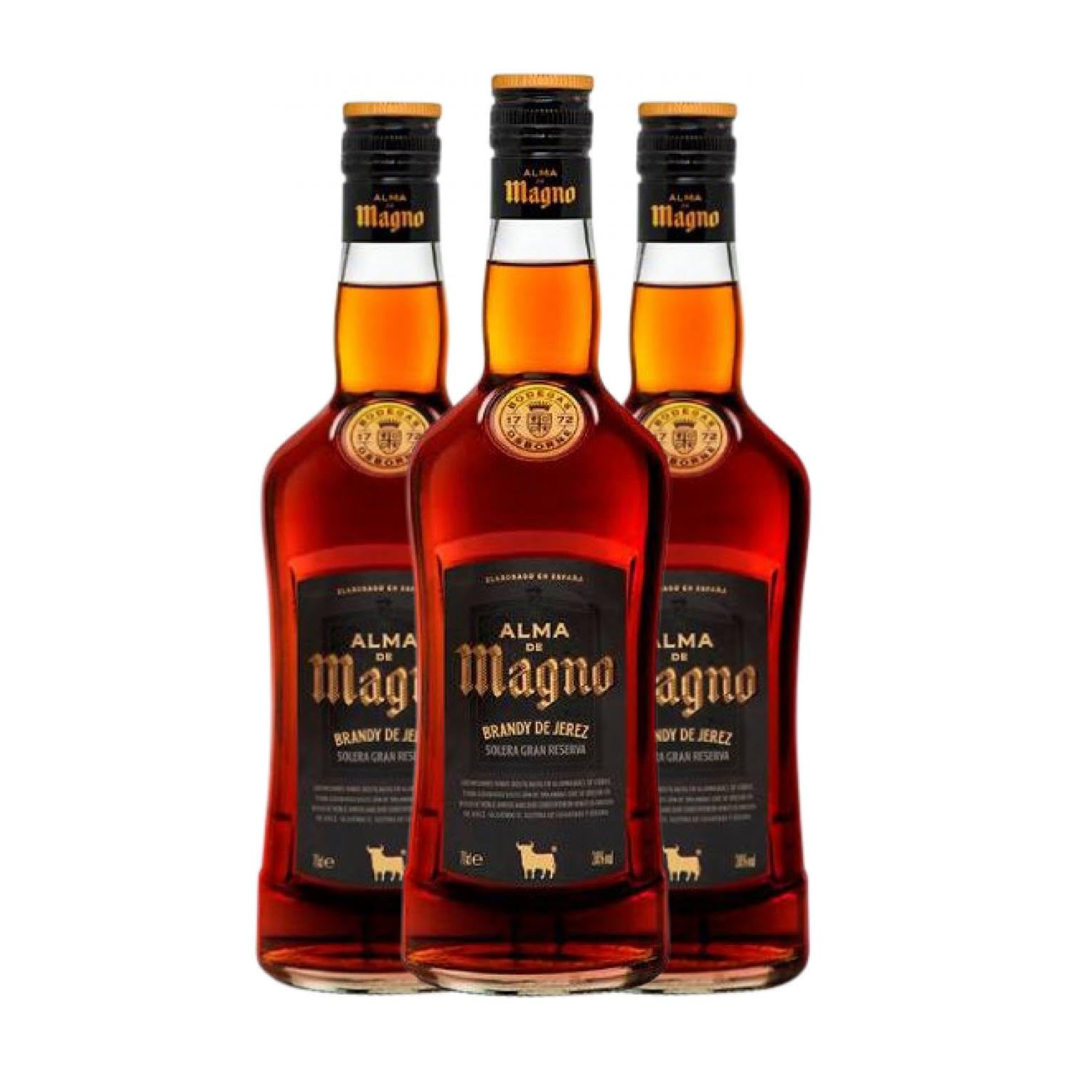 Brandy Osborne Alma de Magno 70 cl (Caja de 3 Botellas de 70 cl)