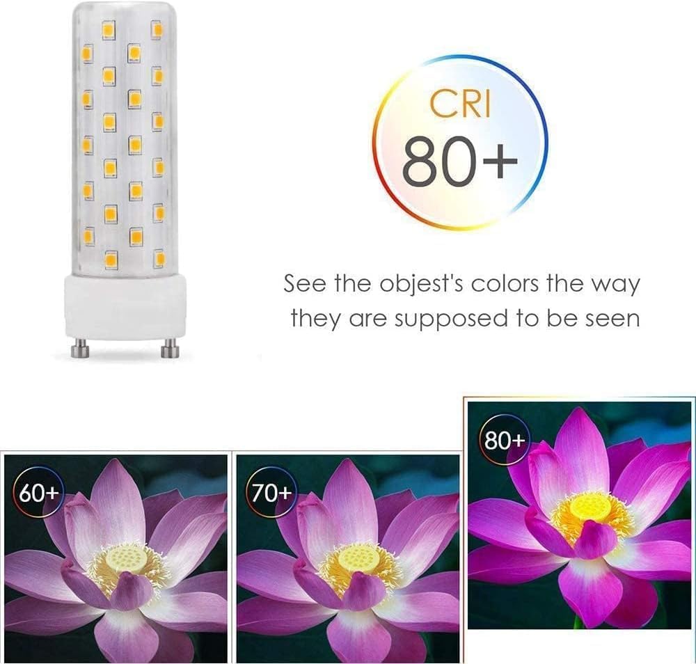 GU24 LED Light Bulb 4000K Neutral White High Brightness for Bathroom Ceiling Fan 13W 18W 23W T2 Spiral CFL Light Replacement, 120V 10W 4pcs(Not dimmable)