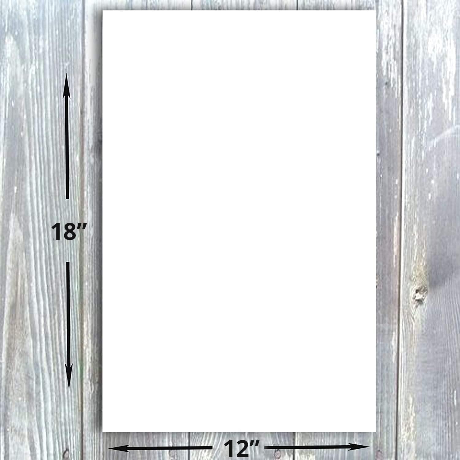 Hamilco White Glossy Cardstock Paper 12 x 18" 100 lb Cover Card Stock 25 Pack