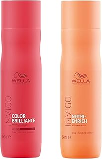 Wella Professionals Invigo Nutri Enrich Deep Nourishing Shampoo (Dry and Damaged Hair), 250 ml &amp; Wella Professionals Invig...