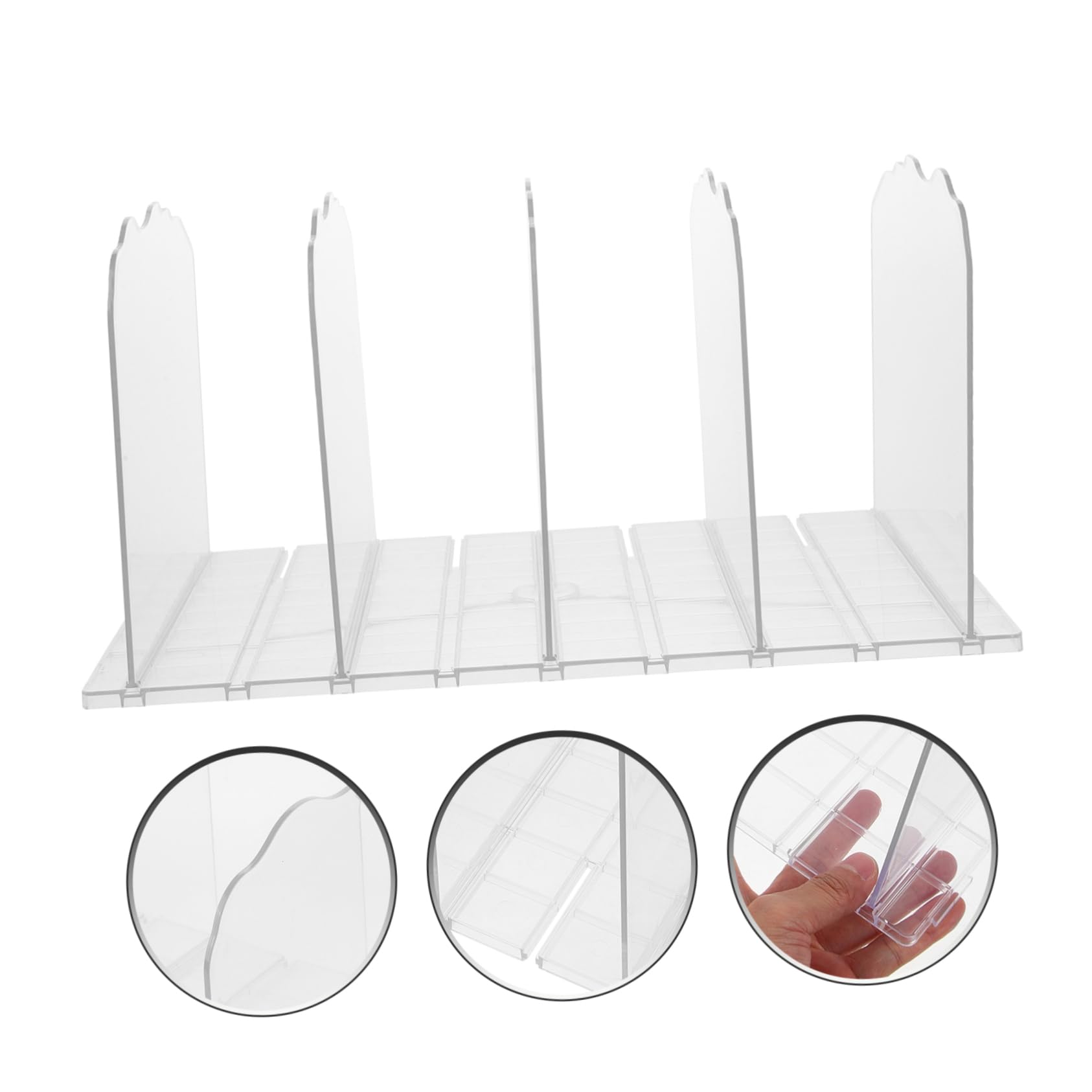 WOONEKY Organizador De Almacenamiento De Bolsos Reutilizable Estante Modular Plástico Para Armarios