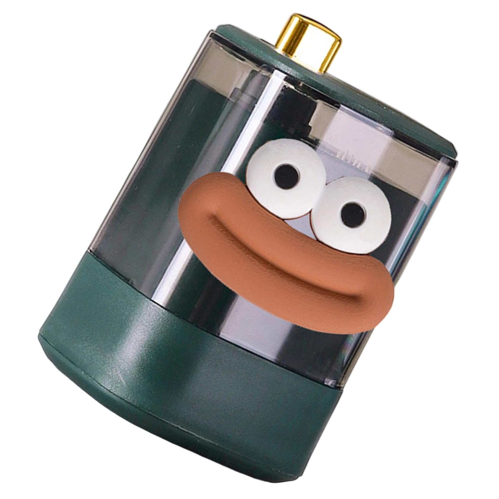PANFHGFG Automatic Toothpick Dispenser Cartoon Mouth Pattern Dustproof Container for Home Popping Up Mechanism Cartoon Toothpick Holder