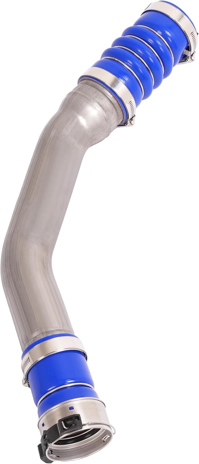 Intercooler Pipe Boot Kit Compatible with 2017-2024 Ford F250 F350 Super Duty 6.7L V8 Replacement for HC3Z6C646D PC3Z6C646A Hot & Cold Side w/Boots & Clamps Stainless Steel Rubber