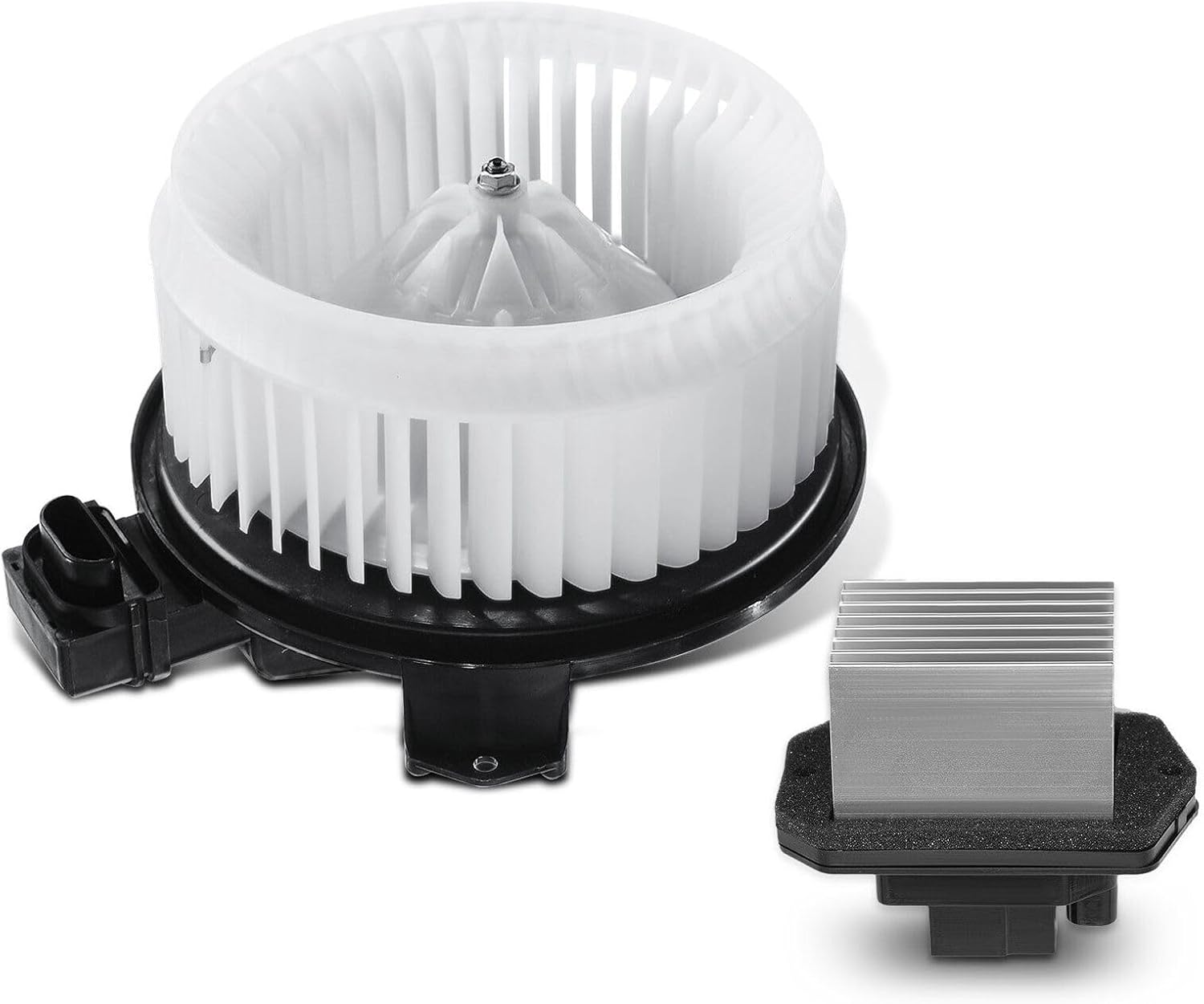 Front HVAC Blower Motor & Resistor Kit Plastic & Metal with Wheel for Ford for Edge 3.5L 2007-2014 & 3.7L 2011-2014 & 2.0L 2012-2014,for Lincoln for MKX 3.5L 2007-2010 & 3.7L 2011-2015