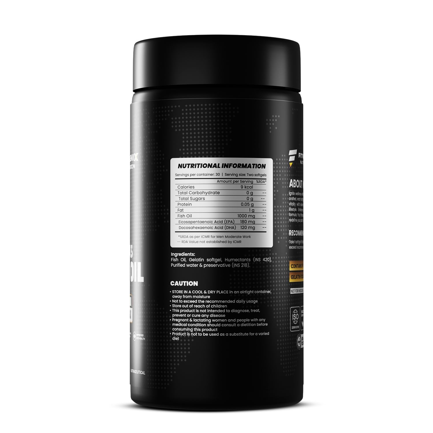 Omega 3 Fish Oil Capsules 1000Mg | 180Mg Epa | 120Mg Dha | 60 Softgels | Fish Oil Supplement for Men and Women | Promotes Heart Health | Eye health | Healthy Joints Omega 3 Fish Oil Capsules 1000Mg | 180Mg Epa | 120Mg Dha | 60 Softgels | Fish Oil Supplement for Men and Women | Promotes Heart Health | Eye health | Healthy Joints