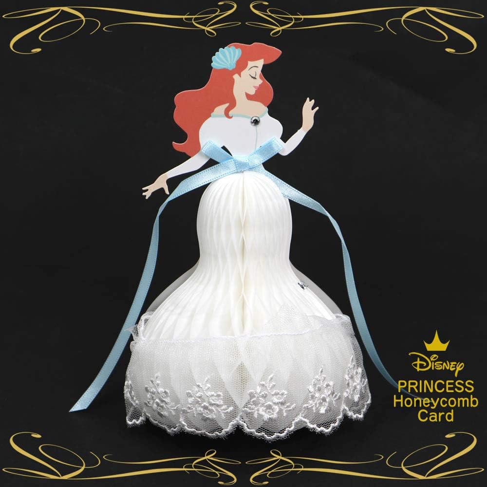 Amazon Disney ディズニー プリンセス ハニカム多目的カード アリエル Hc レース付き リトルマーメイド おしゃれ かわいい グリーティングカード 多用途 誕生日祝い Apj グリーティングカード 文房具 オフィス用品