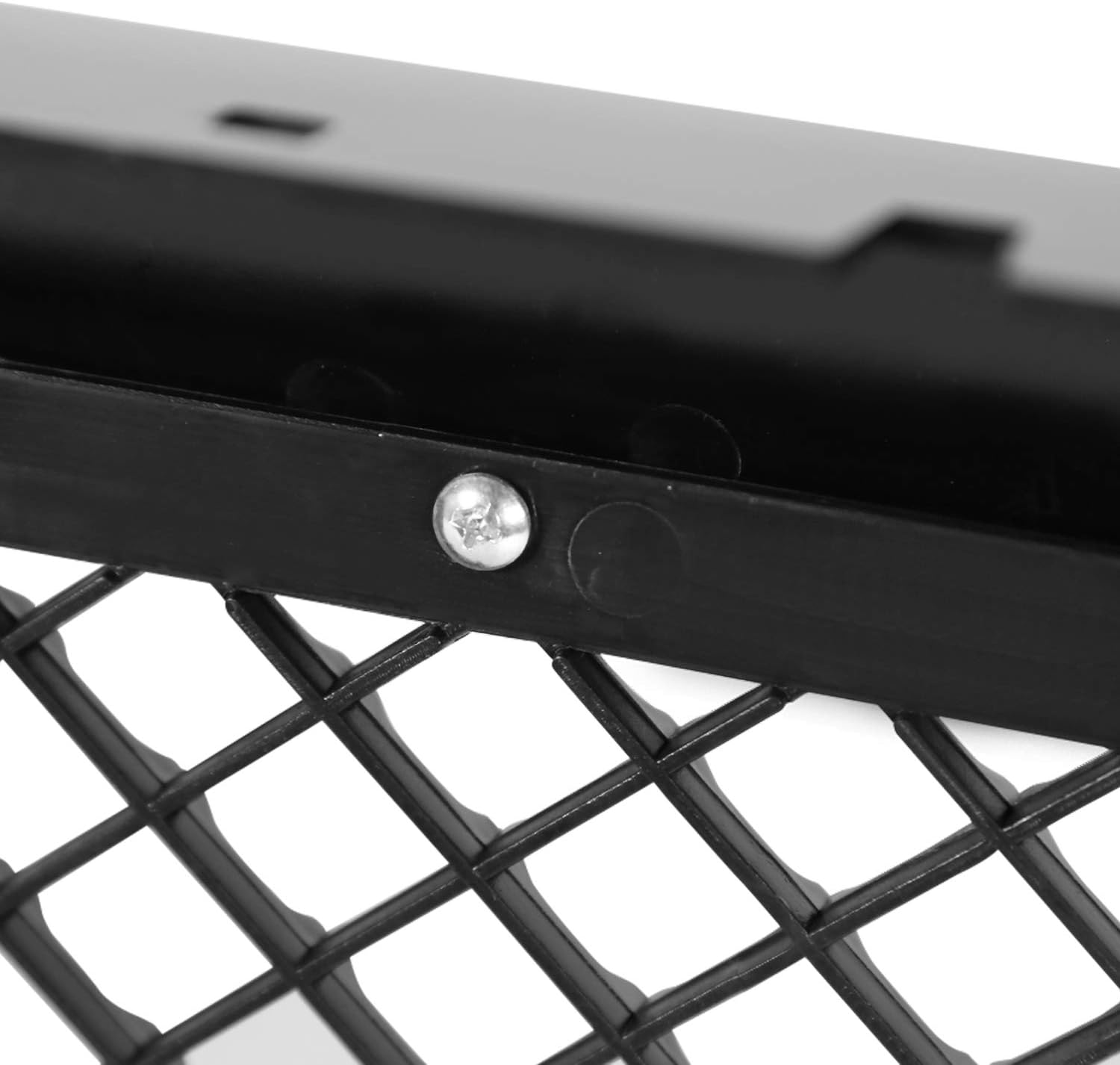 Spec-D Tuning Glossy Black Honeycomb Mesh Hood Grille Compatible with 1999-2004 Ford F250 F350 F450 Super Duty 2000-2004 Excursion