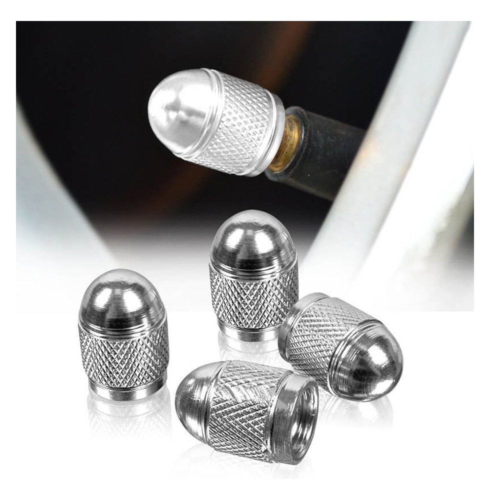 Dsycar Eleganti Tappi valvola di Alluminio Bici Moto Auto Pneumatici valvola della Ruota Stelo parapolvere per Car Styling Decorazione - 4 pz/Lotto- (Oro