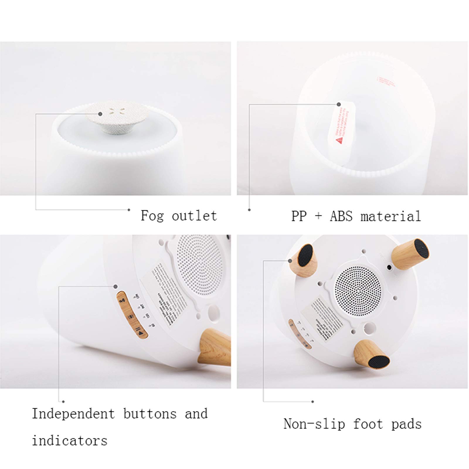 nawilżacz powietrza Top Fill nawilżacze, 300 ml nawilżacz powietrza z funkcją synchronizacji, wodoodporny automatyczny wyłączanie, 30 dB Ciche ultradźwiękowe nawilżacze przenośne nawilżacze