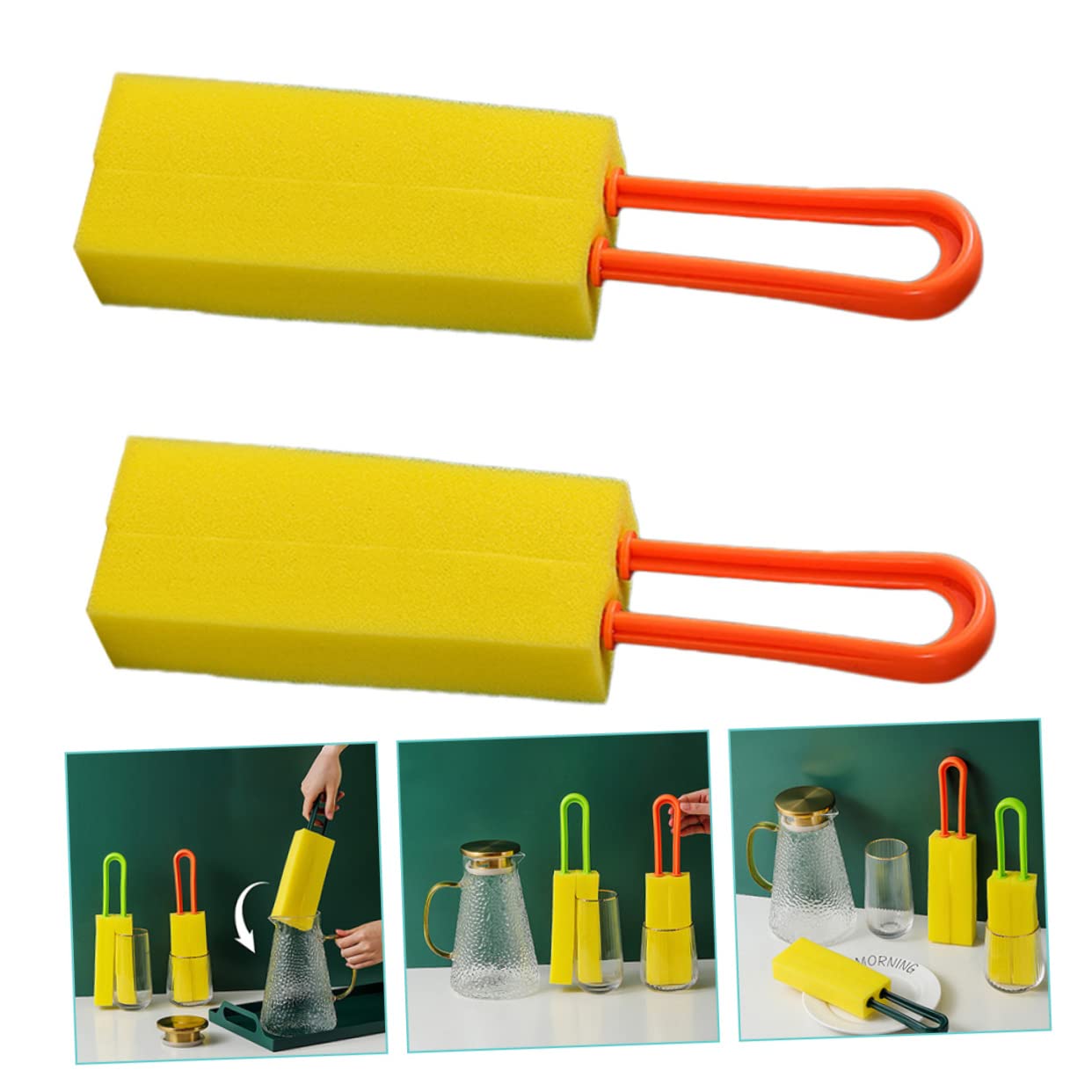 FRCOLOR 6pezzi Spazzole per Bottiglie Densità Scovolini Multifunzionali per Bottiglie e Utensili per e Casa