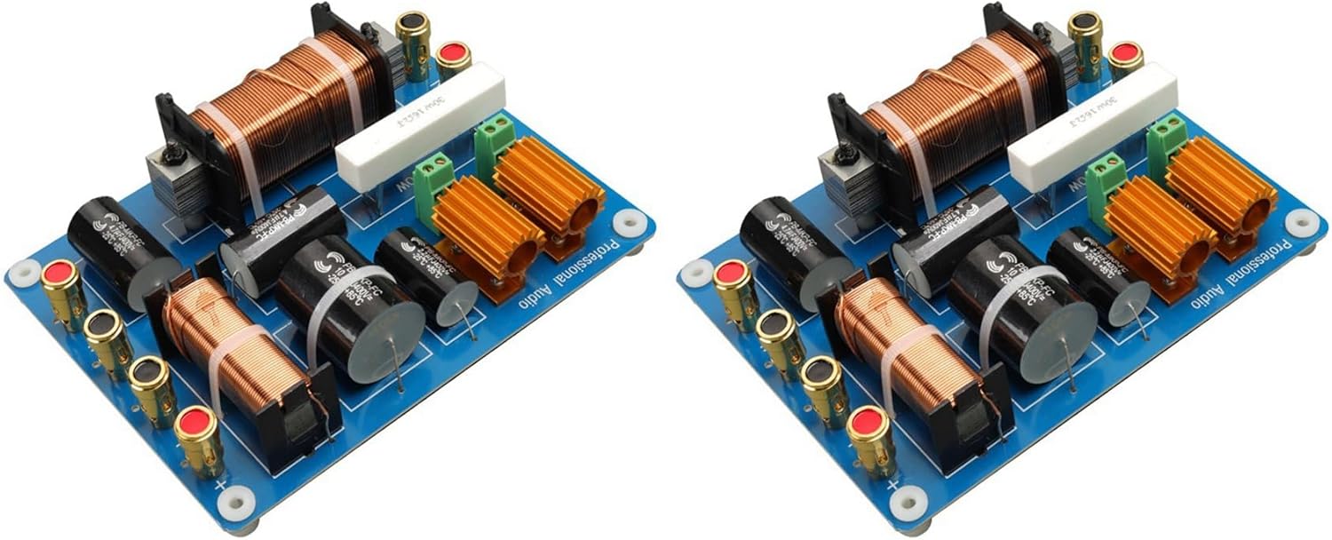 2X Two-Way Speaker Crossover Professional Stage Performance 1500W Frequency Divider for Single 15 Inch 18 Inch Speaker