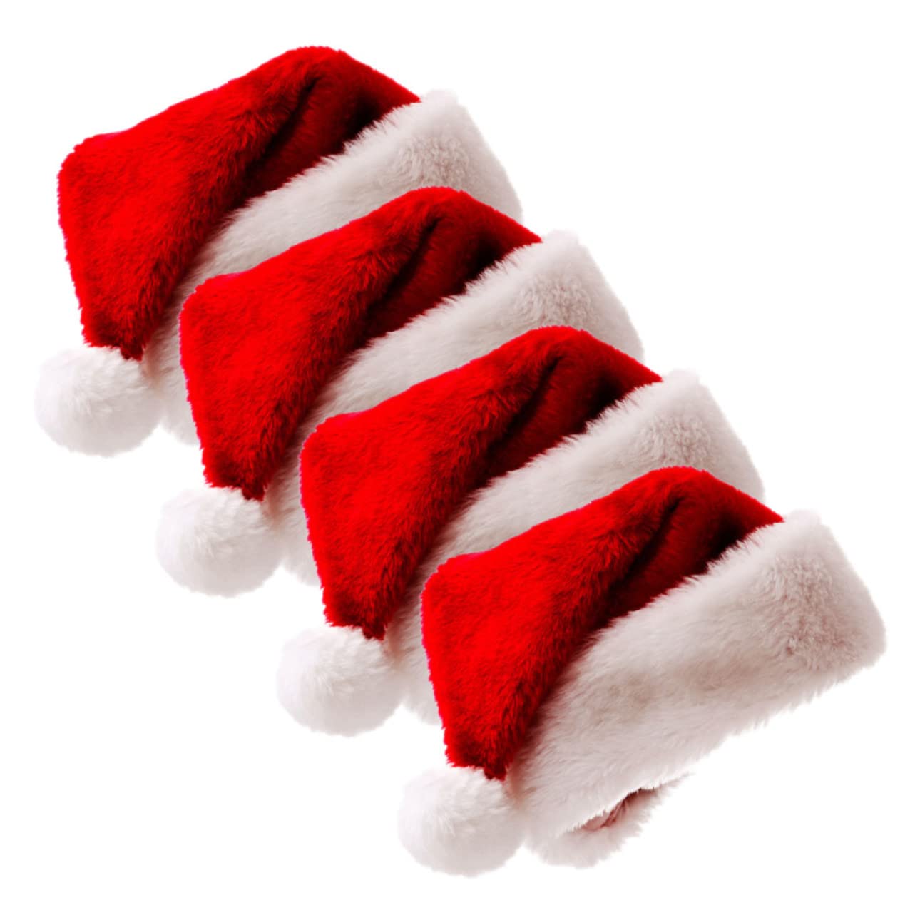 PRETYZOOM 12 Pz cappello di babbo natale cappelli di Babbo Natale Cappello da Natale cappello natalizio cuffia natalizia cappelli in costume invernali da uomo addobbi i