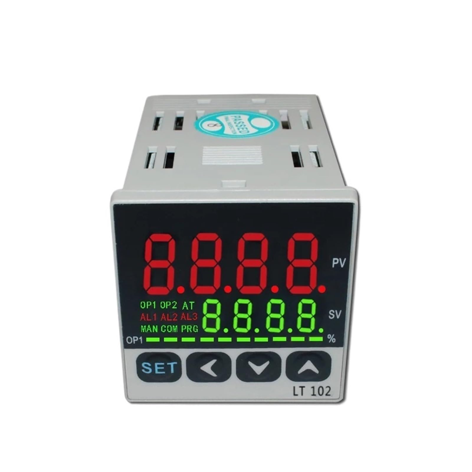 Régulateur de température LT102 48x48mm, régulateur de température PID, entrée 0-10V SSR/Relais/Sortie 4-20mA/0-10V, Affichage du thermomètre LED(SSR Output 2Alarms)