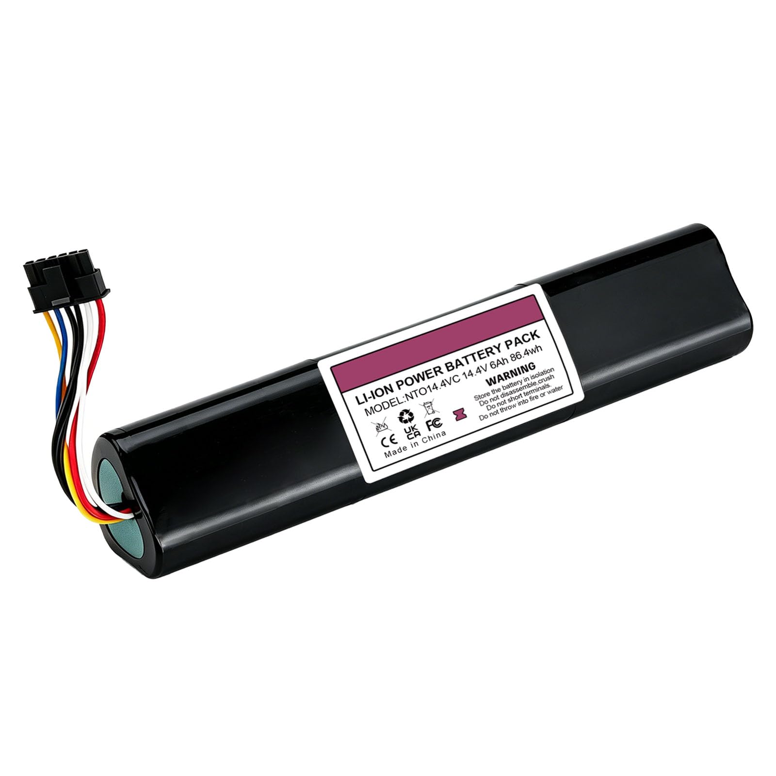 14,4V 6000mAh Li-Ionen Ersatzakku für Neato Robotics Botvac D3 D4 D5 D6 D7 Connected D3+ D5+ D301 D303 D502 D503 D701 D702 D703 Saugroboter, ersetzt 945-0225 945-0266 205-0011 205-0013 205-0028