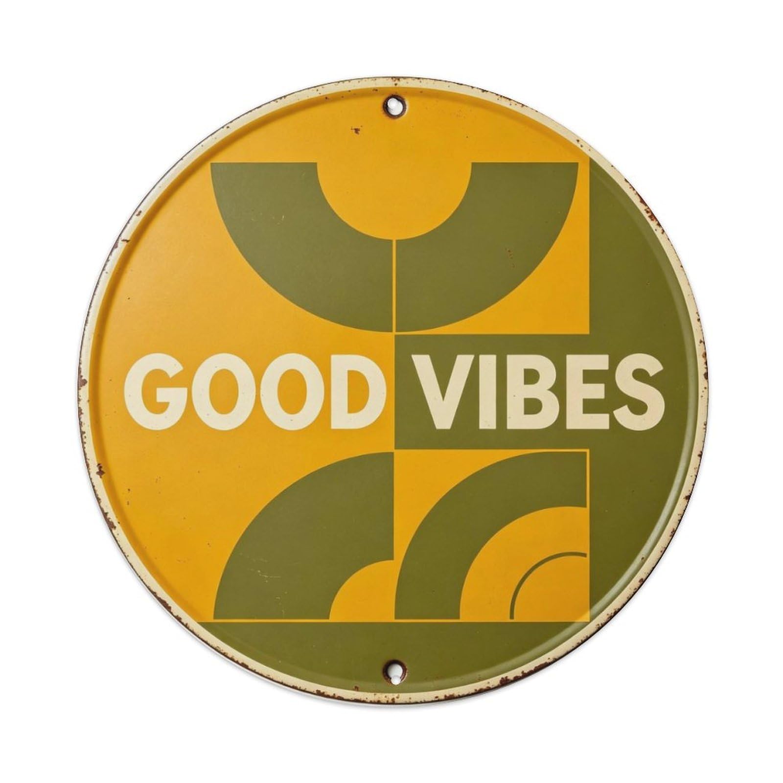 Good Vibes Metal Tin Sign Plaque