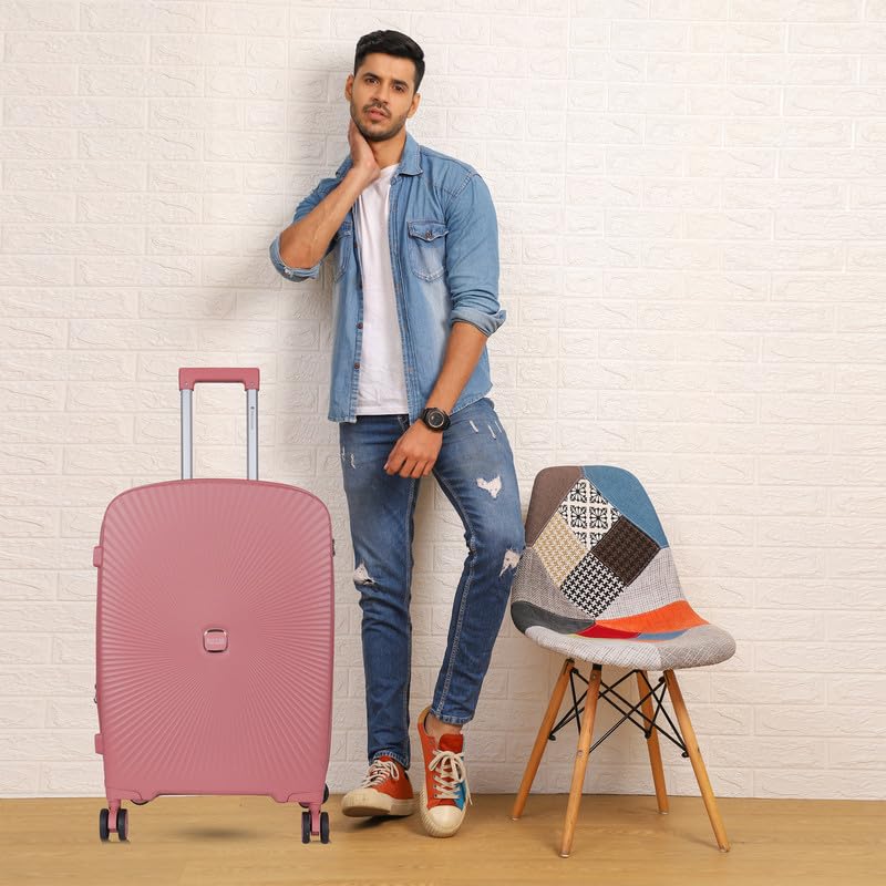 Image of Polo Class 2Pc Set Trolley Bags (24 /28 inch) - Pink
