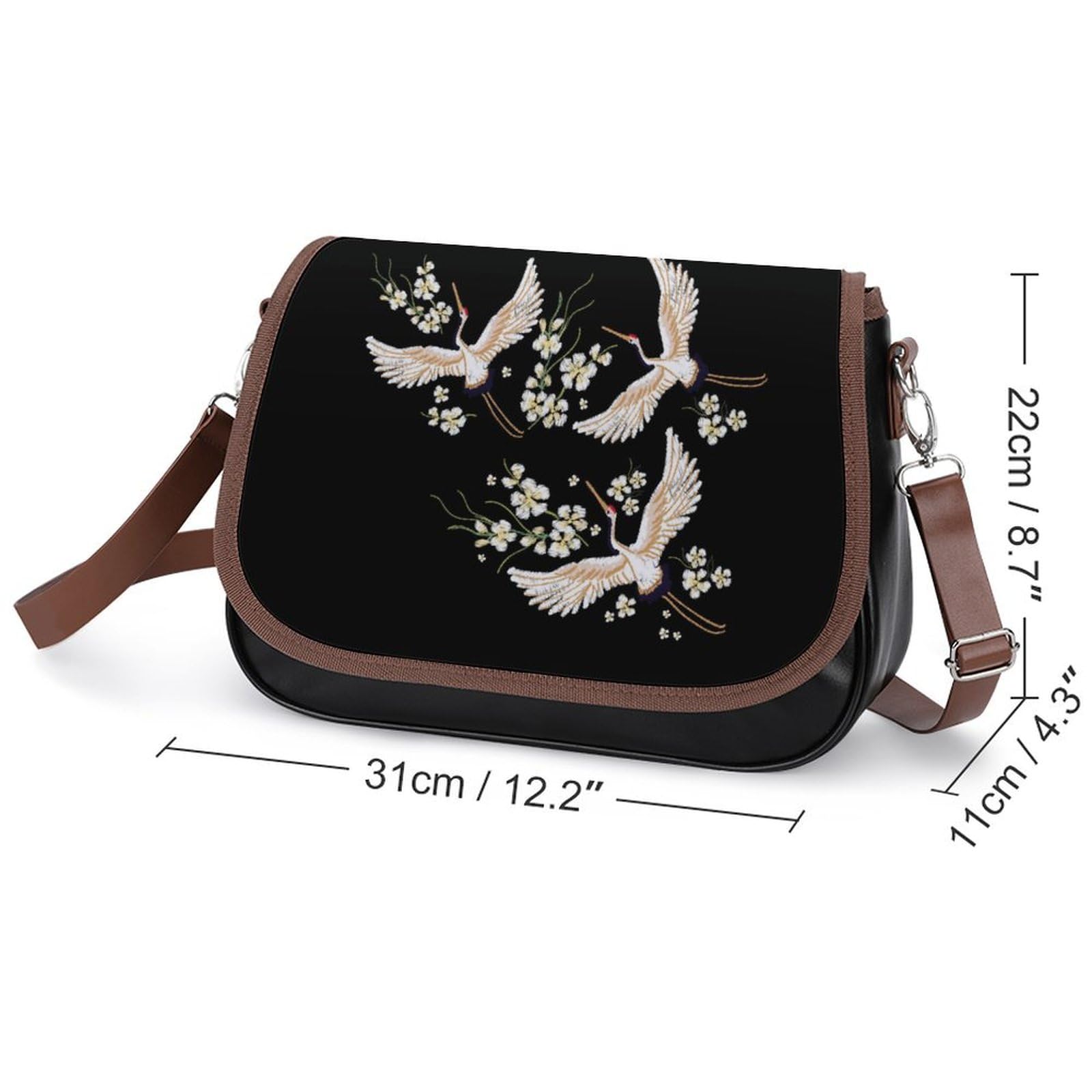 おひさま専用♡肩かけ楽ちんバッグS＆ショルダーバッグ Amazon.co.jp: ショルダーバッグ 鶴柄 和風 和柄 ワンショルダー