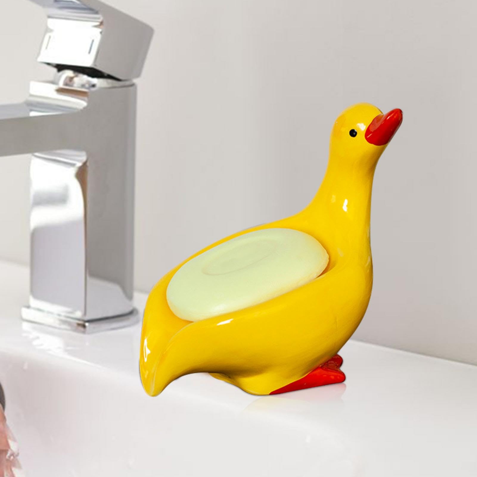 Amazon｜Vwuuya セラミックアヒルの石鹸皿、セラミック石鹸皿,漫画の