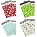 Inspired Mailers - Poly Mailers 10x13 - Holiday Variety Pack of 40-10 Each: Penguins, Holiday Lights, Silver Snowflakes, Red Christmas Trees (10x13, 40 Pack)